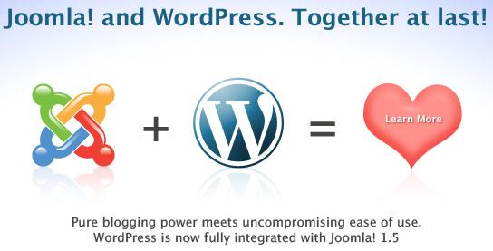 Joomla integrated Wordpress