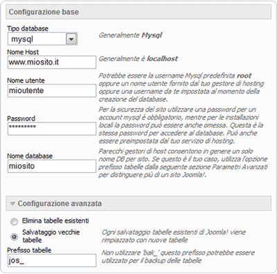 Istallazione Joomla Fig 2